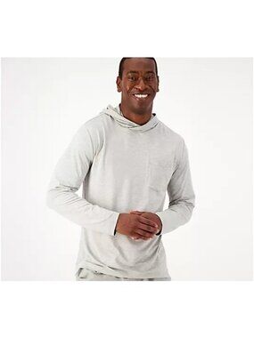 Zuda Hooded Pullover Size 4XL Z Cool Jersey Long Sleeve Active Cool Grey Active